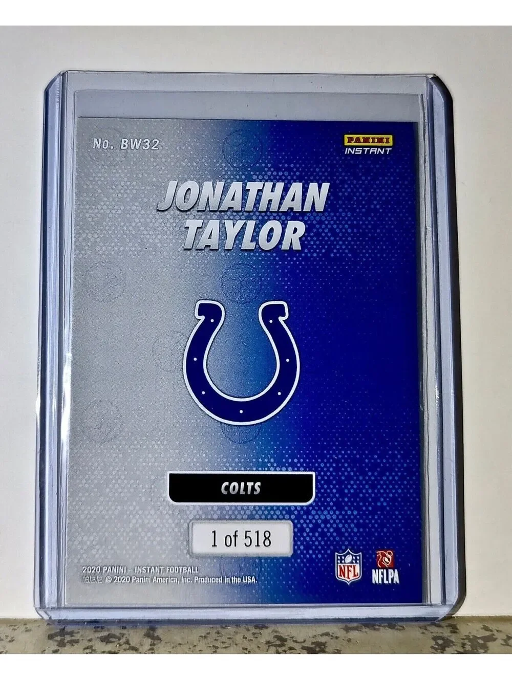 Jonathan Taylor 2020 Panini NFL #32 Black and White Rookies Card Colts 1 of 518